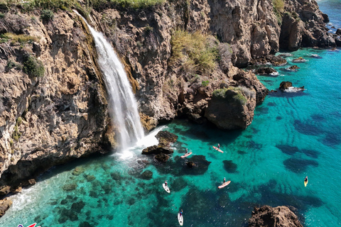 From Nerja: Guided Paddle Surf Cliffs and Maro Waterfall