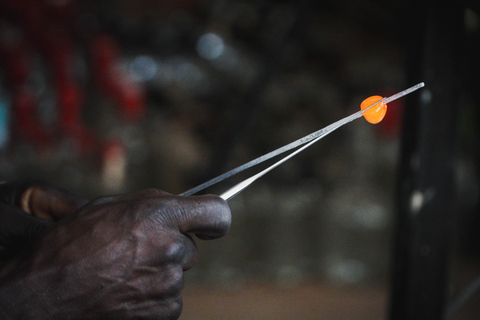 Kampala: Glassblowing, Beadmaking, and More Art Experience Blowing Glass Bubbles