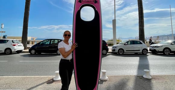 Transparenter Stand Up Paddle Verleih (Doppelsitzer)