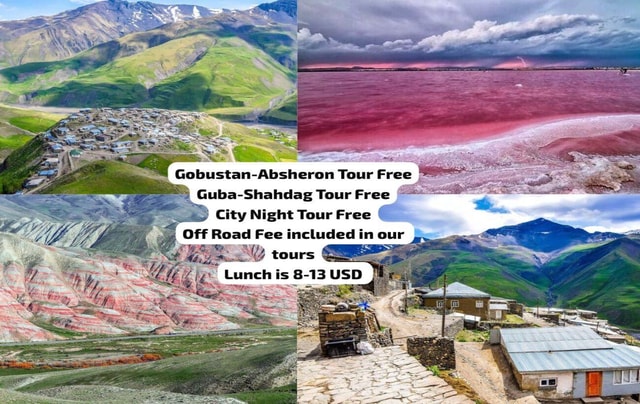Baku: Candy Cane Guba Khinalig Off road/lunch inc.