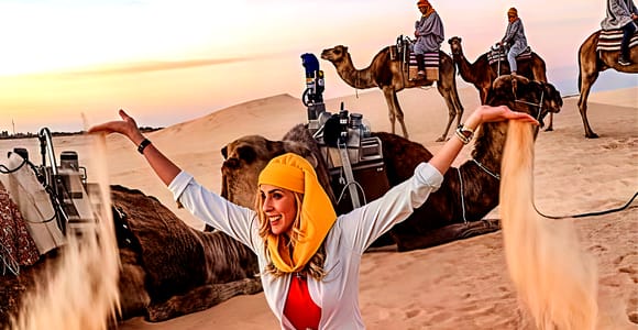 From Djerba: 2-Day Desert, Chenini, Ksar Ghilane, and Matmata Tour