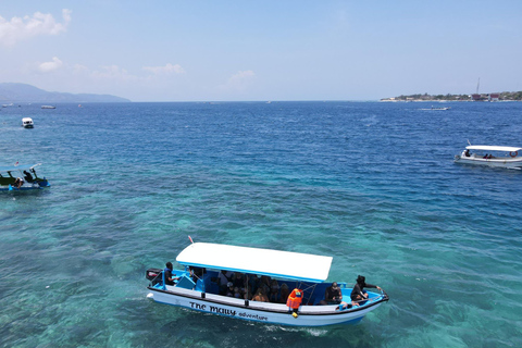 Gili island Snorkelling by private glass bottom boat