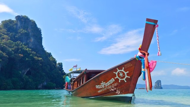 Visit Krabi Private Long Tail Boat to the 4 Islands in Krabi, Thailand