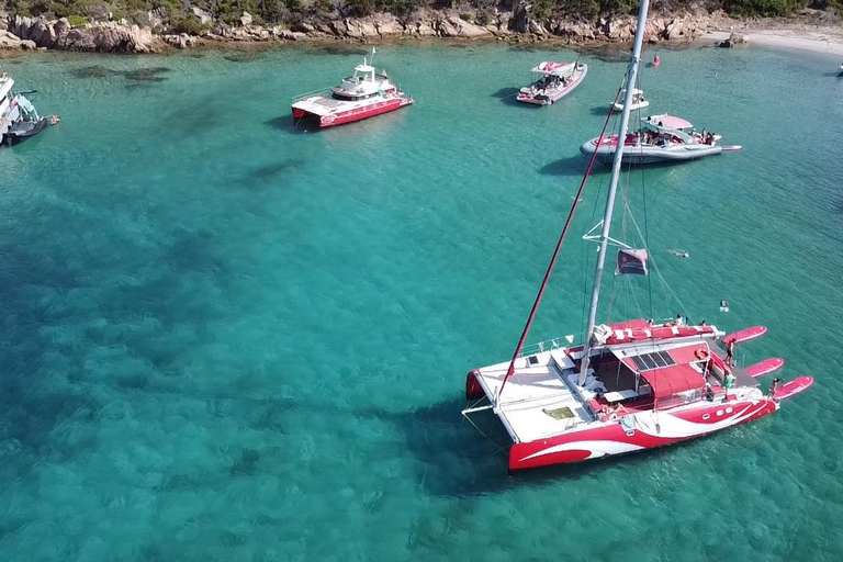 Cruising on a sailing maxi-catamaran