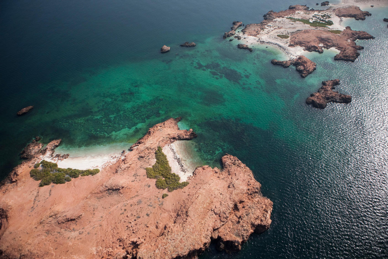 Mascate : tour en bateau privé des îles Daymaniyat avec plongée en apnée