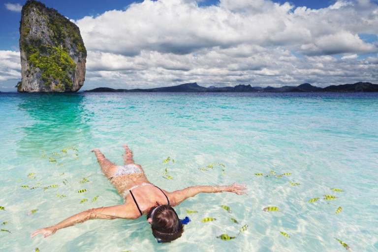 Krabi: 4 öar och grottor båttur med lunch4 öar tur med motorbåt