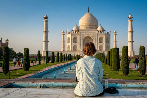 From Delhi: Private Taj Mahal Sunrise Tour by Car From Delhi: Private AC Vehicle & Expert Guide