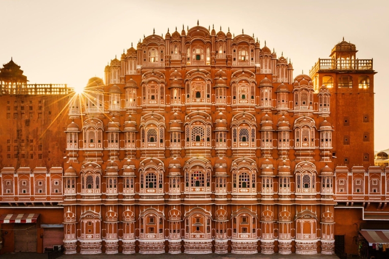 Visita Destacada a la Ciudad de Jaipur en el Mismo Día desde Nueva Delhi en CocheAI- Coche, Guía, Comida y Entradas a Monumentos.