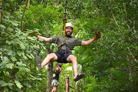 Cancun - ett äventyr ATV, zipline och Cenote-äventyrDelad ATV