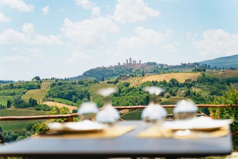 Från Florens: Toscana på dagsutflykt med valbar lunch & vin