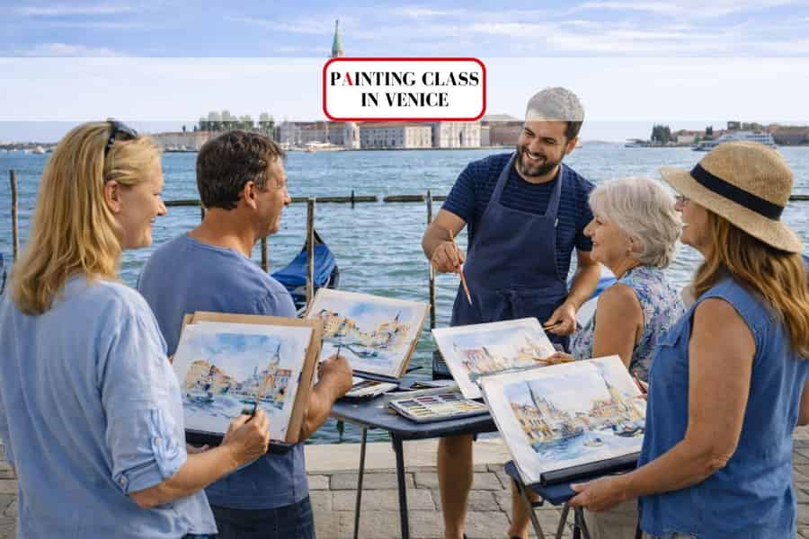 Venedig: Aquarell-Workshop mit den Künstlern des Art Circle. Foto: GetYourGuide