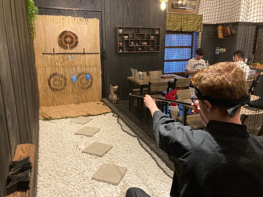 Touring a Ninja Shop, and Throwing Shuriken in Osaka, Japan