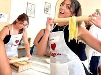 Rome: Pasta Making Class with Wine, Limoncello, and Dessert