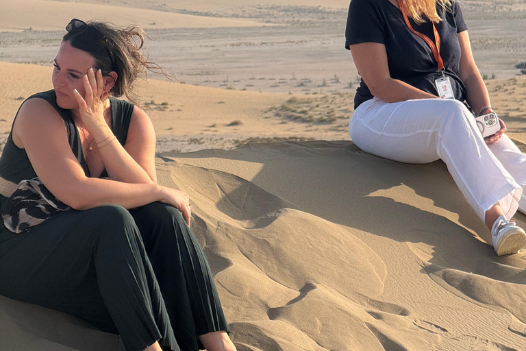 Doha: inland sea Tour With Dune Bashing &Sandboarding fun Doha: safari , camel ride, sandboarding hotel pickup