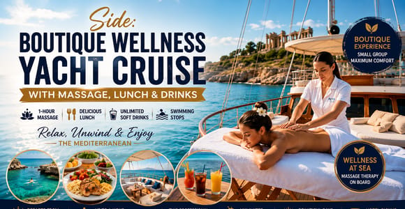 Side: Boutique Wellness Yacht Cruise with Massage