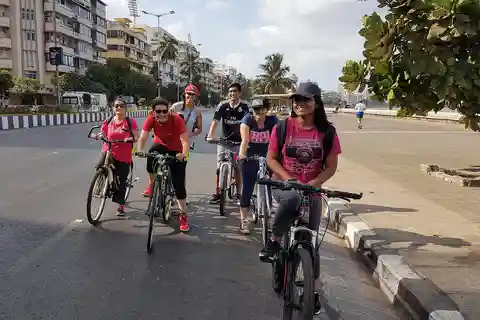 Mumbai: passeio de bicicleta pela manhã