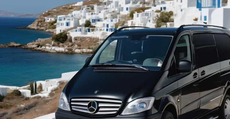 Mercedes Viano Van  Luxury Villa Rentals in Mykonos Greece