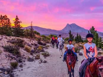 Villajoyosa Horseback Riding in the Mountains with sea views