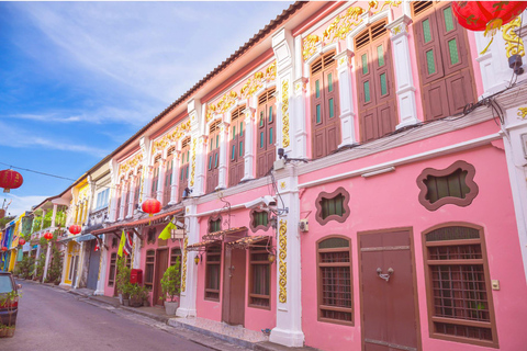 Vista del Gran Buda, el mercado ChillVa, Wat Chalong y el casco antiguo de Phuket