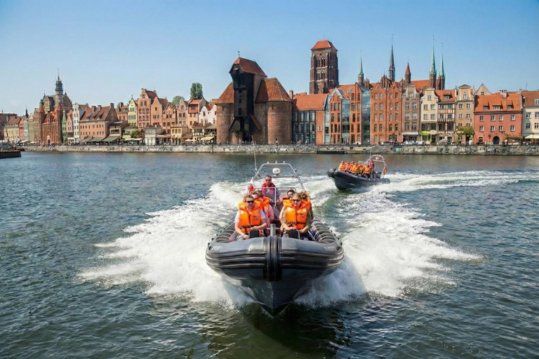 Gdańsk: Bay of Gdańsk Private High-Speed RIB Boat Transfer Sopot to Hel Private High-Speed RIB Boat Transfer
