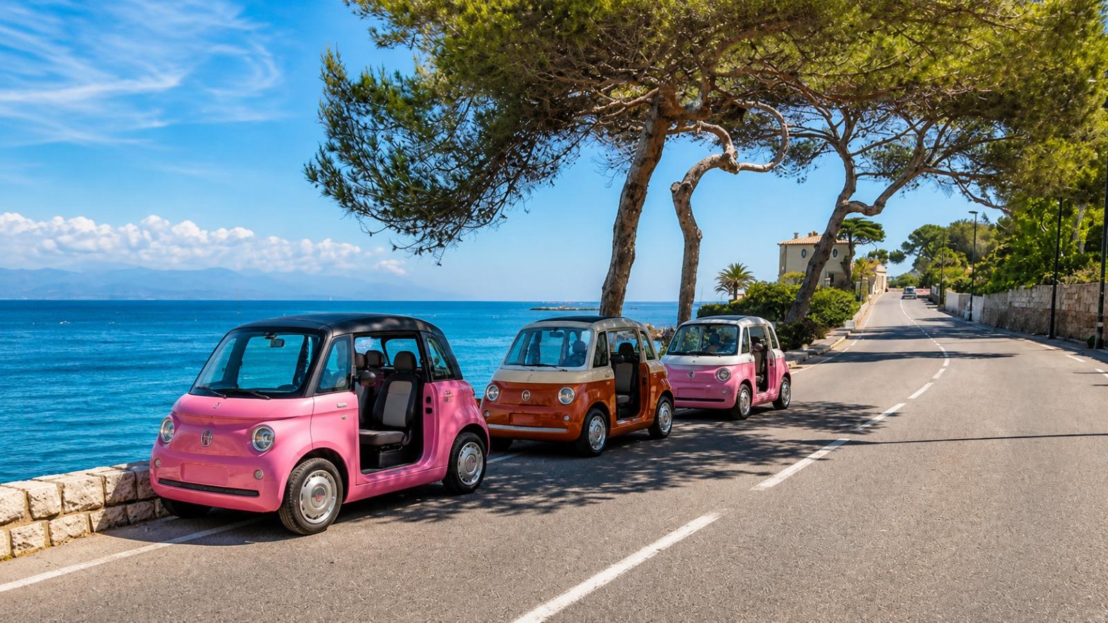 Antibes: Tour im 100 % elektrischen Fiat Topolino