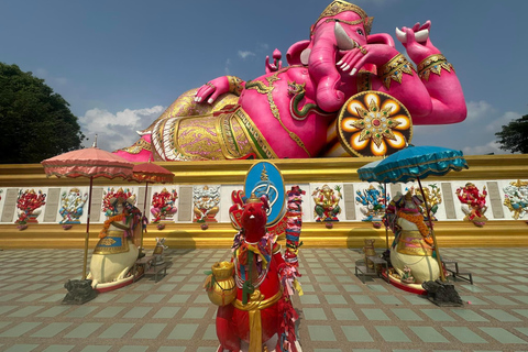 Biggest Ganesh, Pink Ganesha, Wat Paknam Cultural Day Tour Private Tour with Guide
