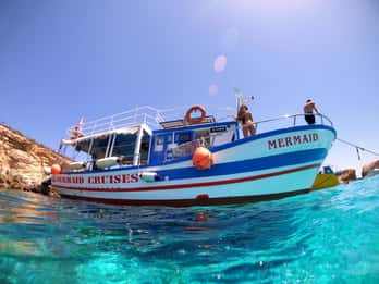 St Pauls: Gozo og Comino-øyene, tur til den blå lagunen og havgrottene