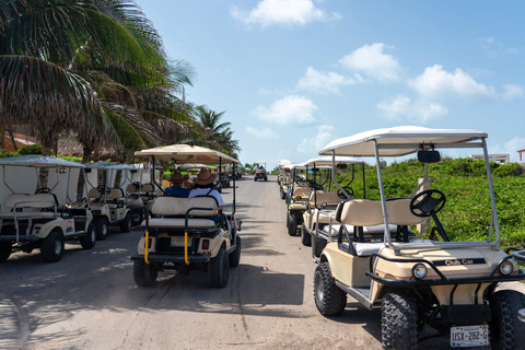 Cancun : Excursion en voiturette de golf à Isla Mujeres, Open Bar et déjeuner