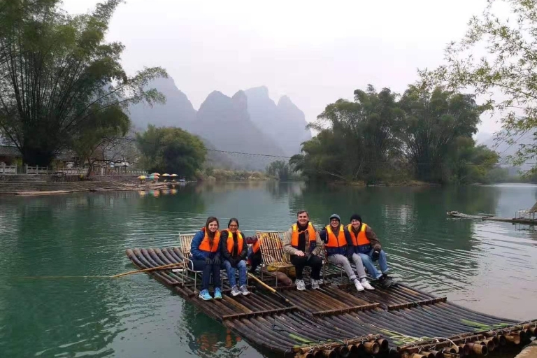 Yangshuo: Lo más destacado en 2 días+Ciclismo, Rafting y Senderismotour guiado en inglés