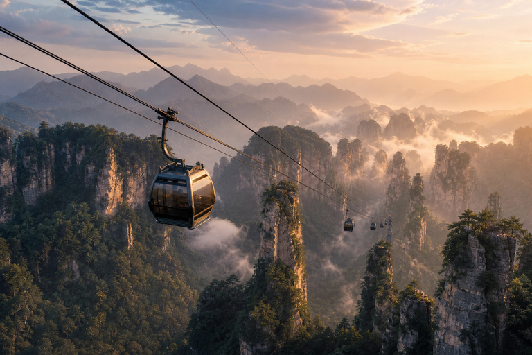Zhangjiajie: Avatar Mountains E-Ticket & Guide Options 4-Day Park Ticket + 4 Mountain Transport Rides