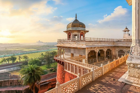 Visita al Taj Mahal en coche el mismo día