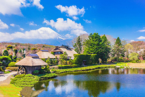 Tokyo : Région du Mont Fuji, Oshino Hakkai et lac KawaguchiDépart de la gare de Tokyo