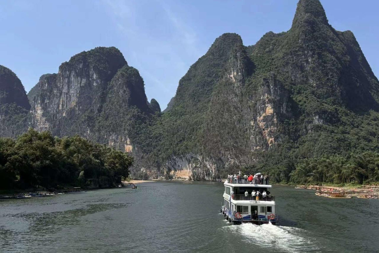 From Guilin: Li River Cruise to Yangshuo with Hotel Transfer 3-Star Cruise Ticket + One Way Guilin Hotel Pick-Up