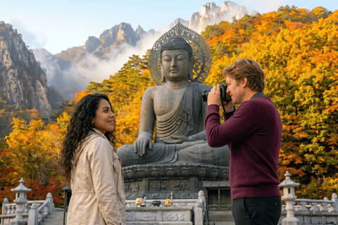 Seoraksan Day Tour with Nami Island or Sinheungsa Temple Group tour from Hongik University with Sinheung Temple