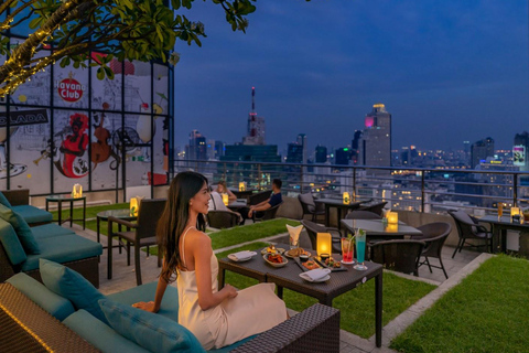 Bangkok: ThreeSixty Rooftop Bar at Millennium Hilton 1 Snack with Free Flow Draught Beer for 2 Hours