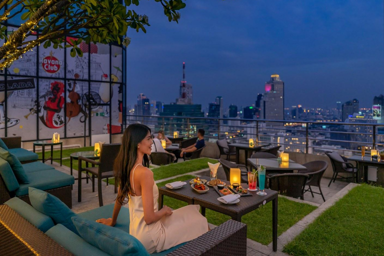 Bangkok: ThreeSixty Rooftop Bar at Millennium Hilton 1 Snack with Free Flow Draught Beer for 2 Hours