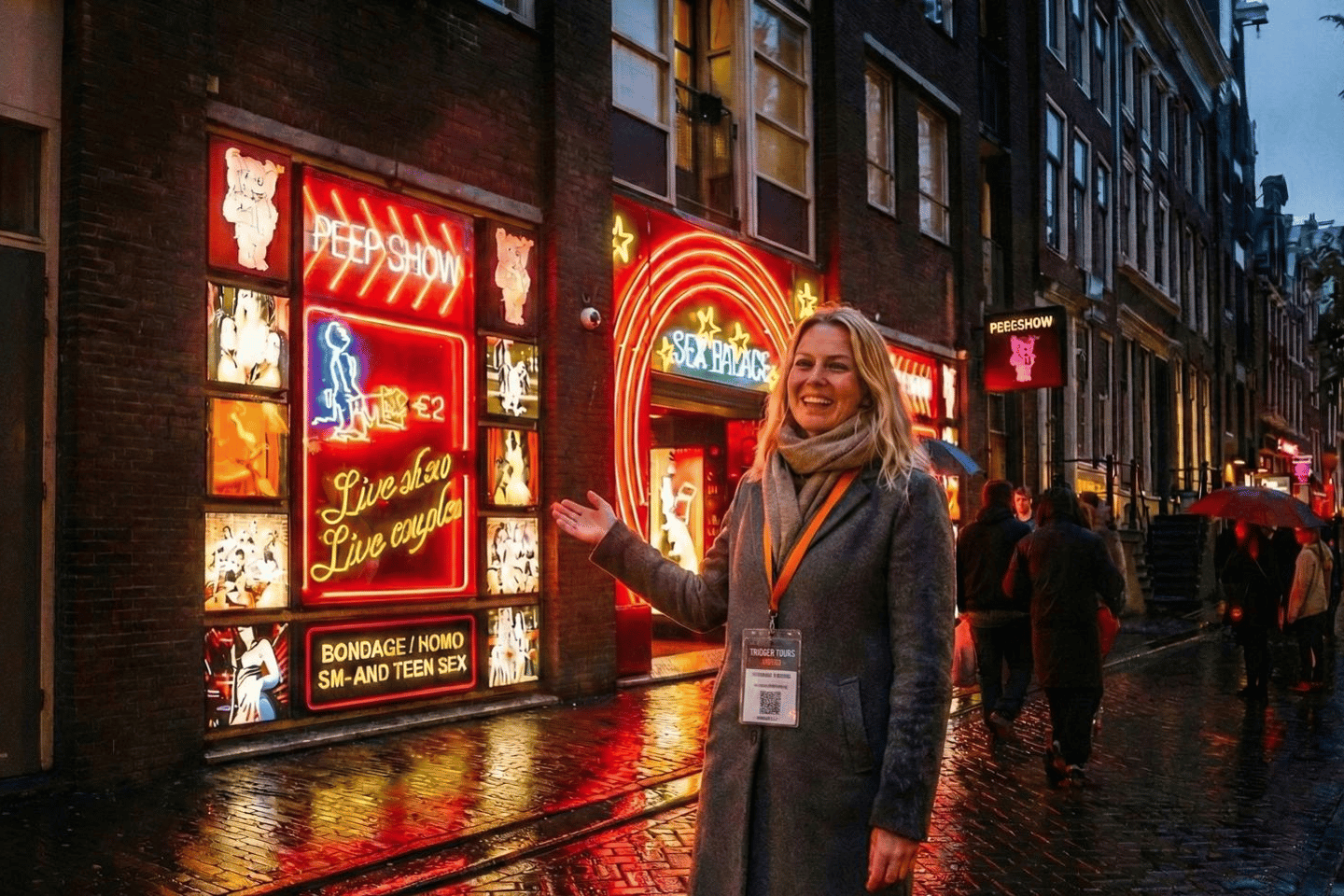 Amsterdam Rauðljósahverfið & Kaffihúsferð