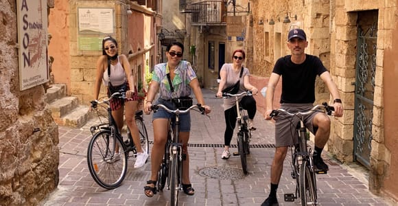 Chania: Stadtführung Highlights Kleingruppentour mit dem Fahrrad