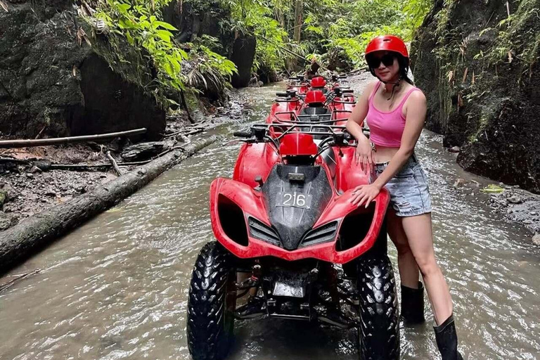 Ubud: Kuber single ATV Quad Adventure with Waterfall Track