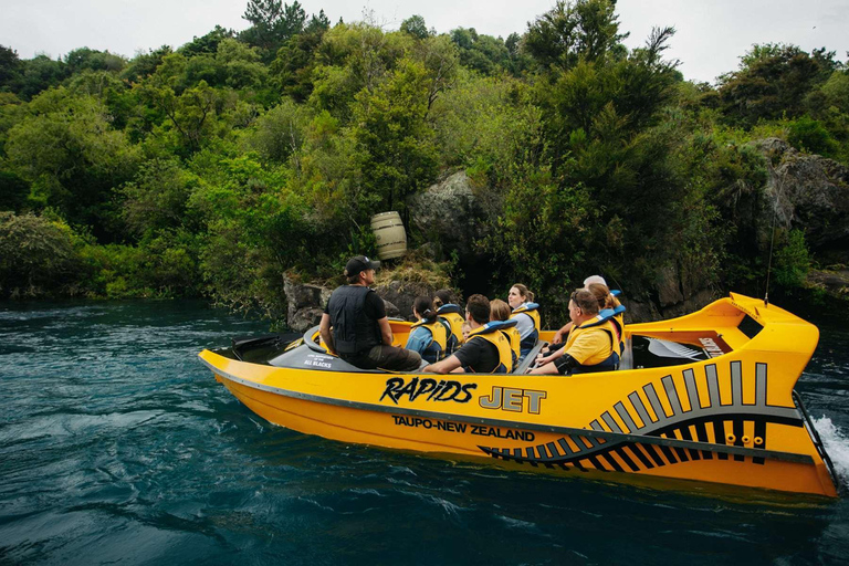 From Auckland: Craters of the Moon, Taupo & Rapids Jet Tour