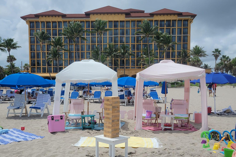 Deerfield Beach: Noleggio Cabana per un giorno in spiaggia tutto incluso!