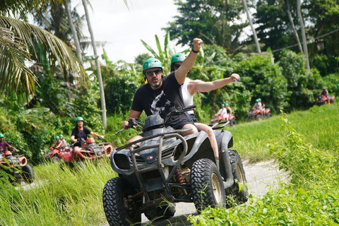 Bali: Ubud ATV-Fahrt mit Wasserfall-Drachenhöhle und MittagessenTandem ATV