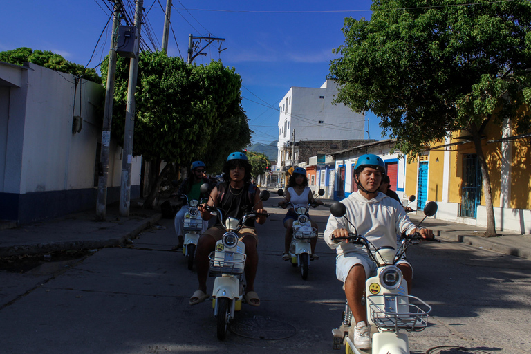Taganga Beach Electric Motorcycle Tour, Kayak & Snorkel tour
