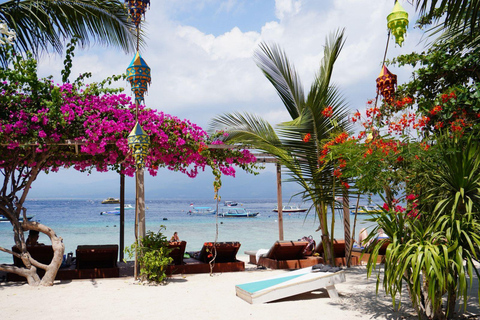 Gili Trawangan : excursion à vélo avec plongée en apnée et point de vueGili Trawangan : circuit à vélo avec plongée avec tuba et point de vue