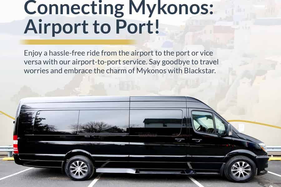 Mykonos Flughafen - Hafentransfer zu deinem Hotel oder deiner Villa. Foto: GetYourGuide