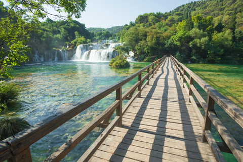 From Split and Trogir: Krka Waterfalls & Scenic Boat Cruise