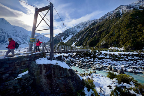 Van Queenstown: 1 manier naar Tour Christchurch via Mt Cook