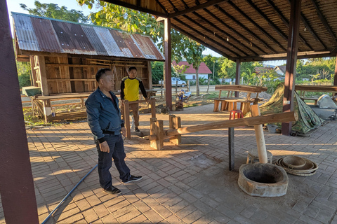 Kuang Si Waterfall & Rice Farm Tour with Sunset Cruise