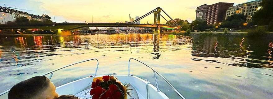 Francfort : Tour en bateau romantique privé à la découverte de l'horizon