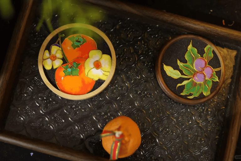 Guangzhou: Create Your Own Cloisonné Enamel Artwork Coaster or Bookmark